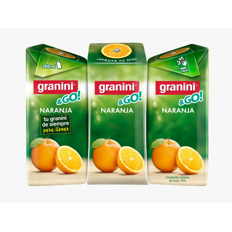 GRANINI 200 ML. NARANJA PACK 3