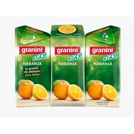 GRANINI BRICK 200 cl TARONJA PACK 3